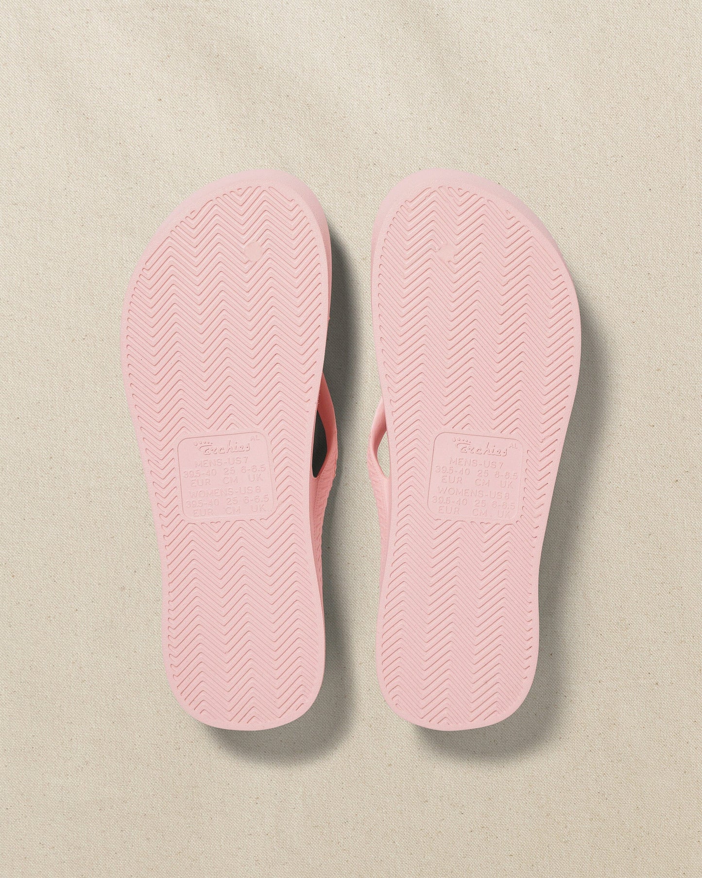 Archies Soft Pink Arch Support Flip Flop