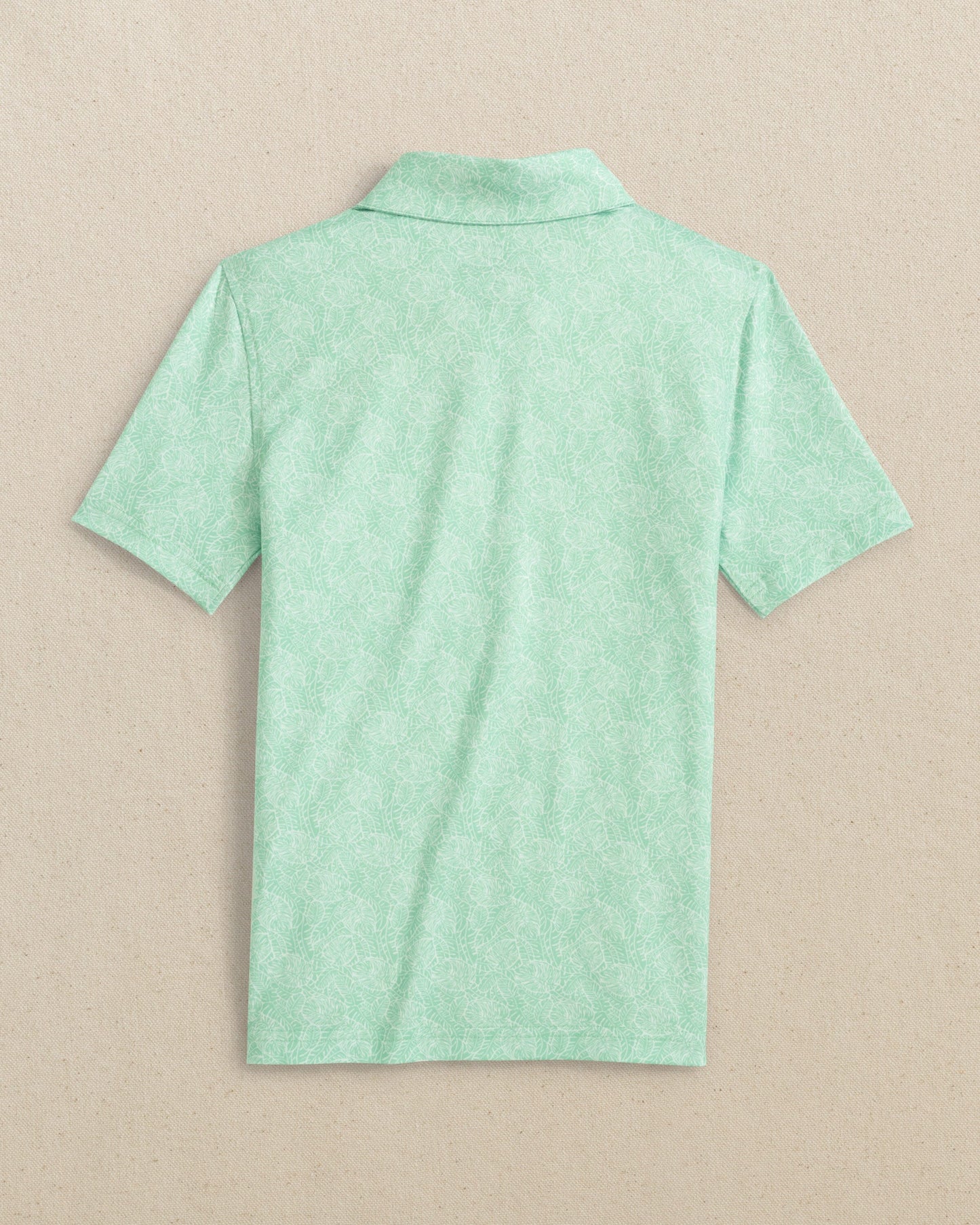 Boys Driver Beach Palms Printed Performance Polo