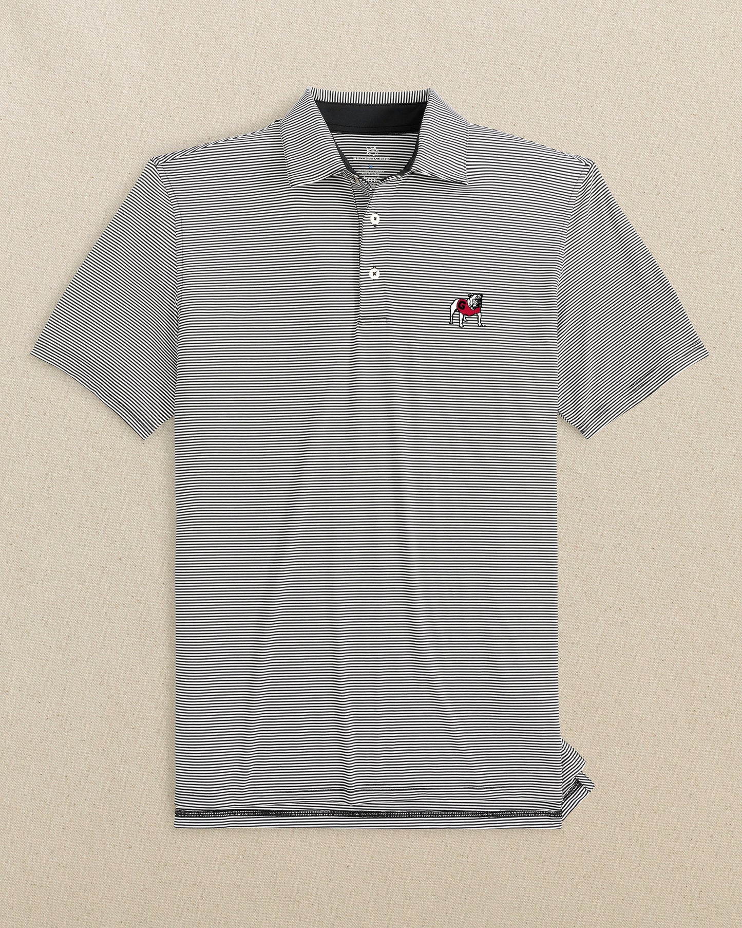 Georgia Bulldogs brrr°®-eeze Meadowbrook Stripe Polo