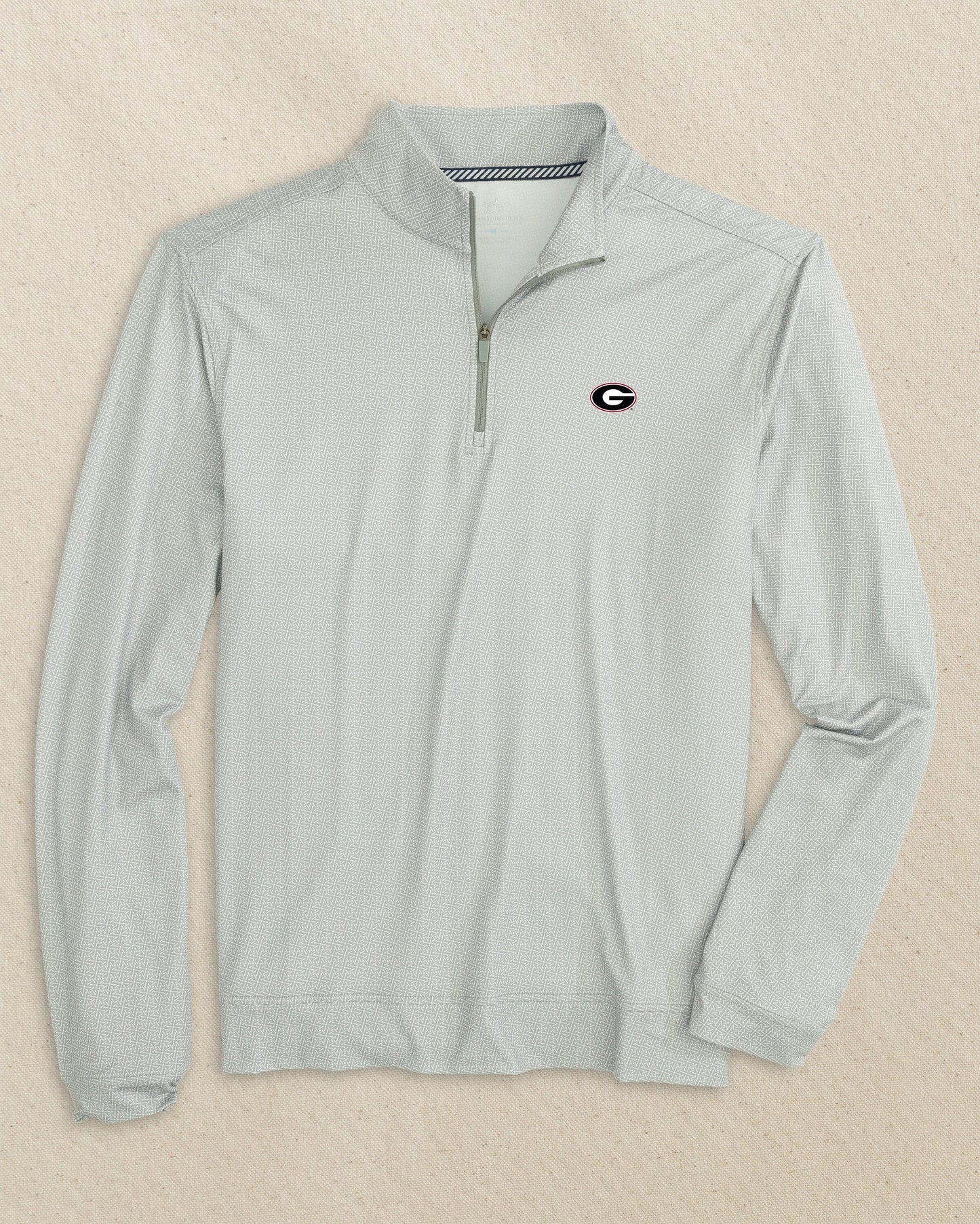 Georgia Bulldogs Oval G Pine Ridge Print Cruiser Quarter Zip