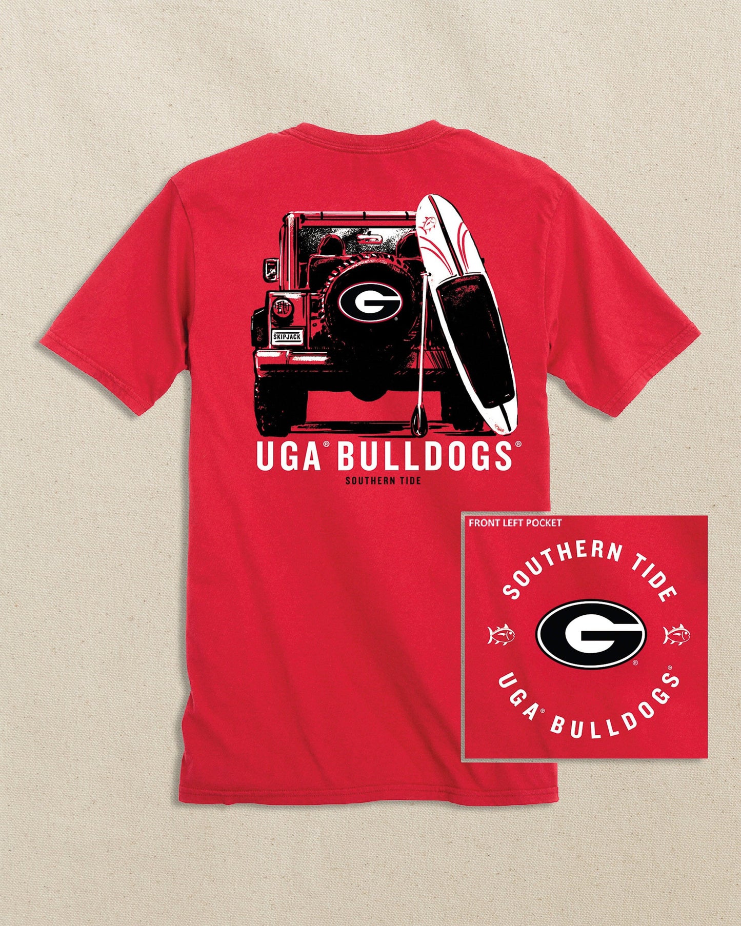 Georgia Bulldogs Oval G Road Trip Short Sleeve T-Shirt