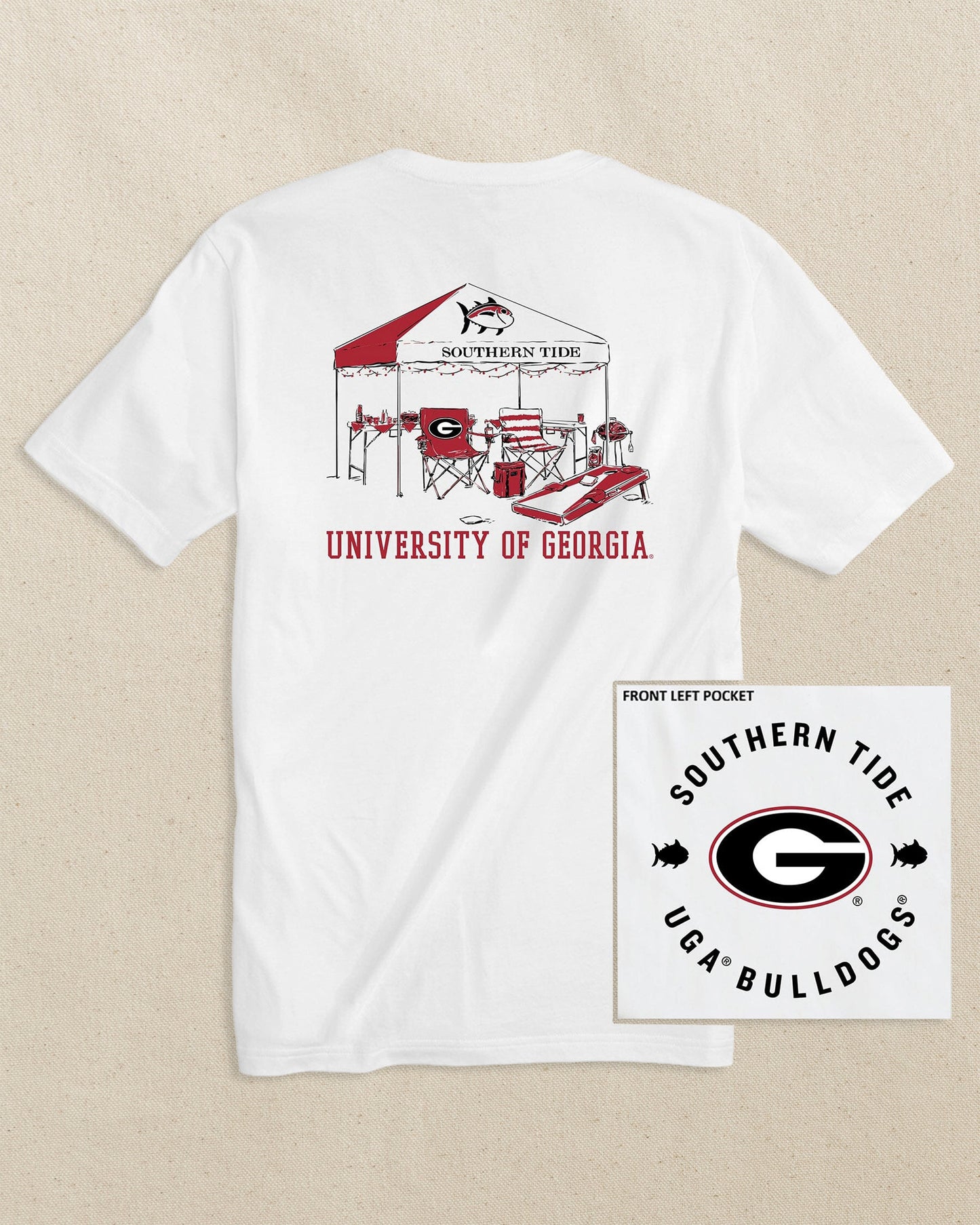 Georgia Bulldogs Oval G Tailgate Time T-Shirt