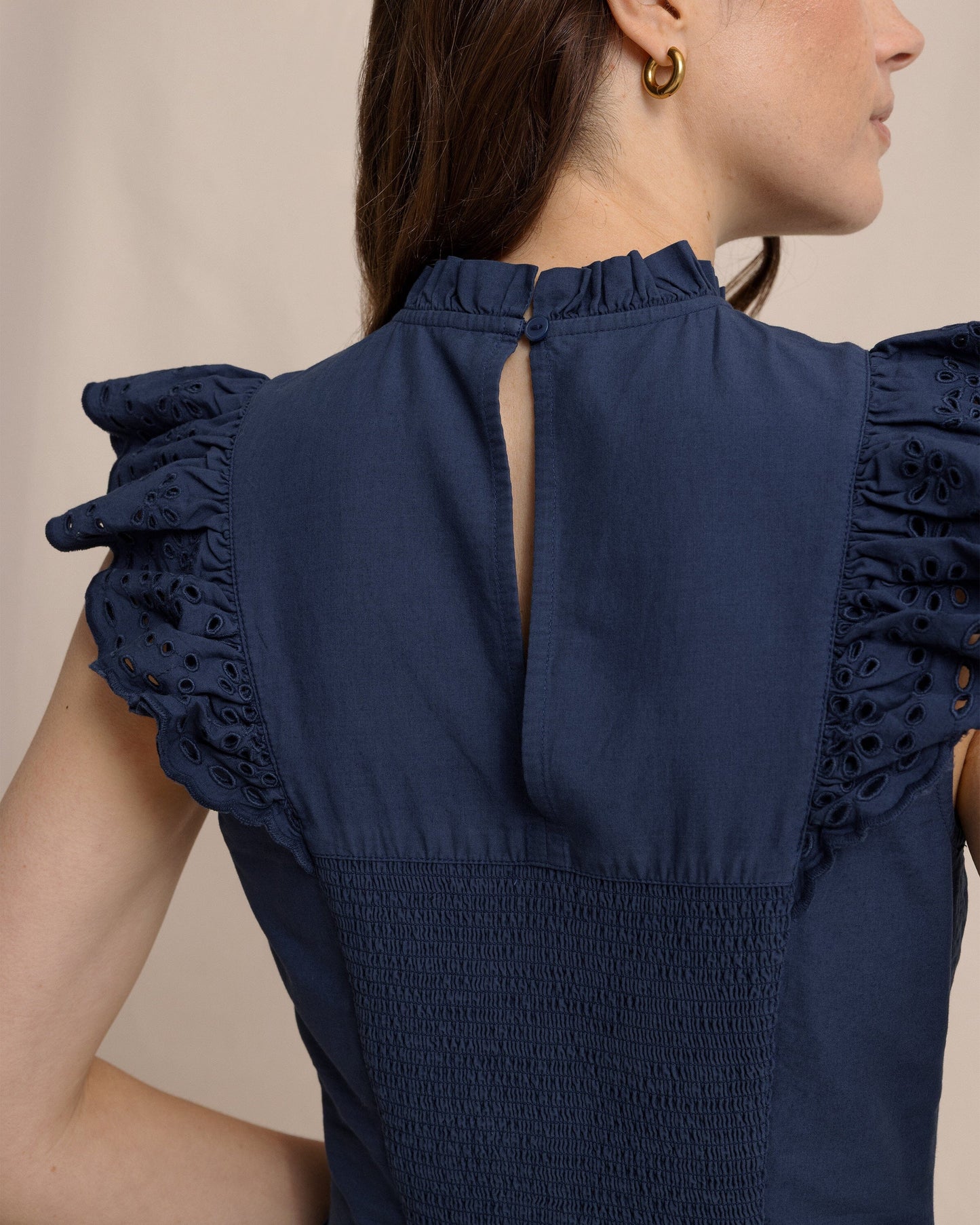 Rebekah Eyelet Midi Dress