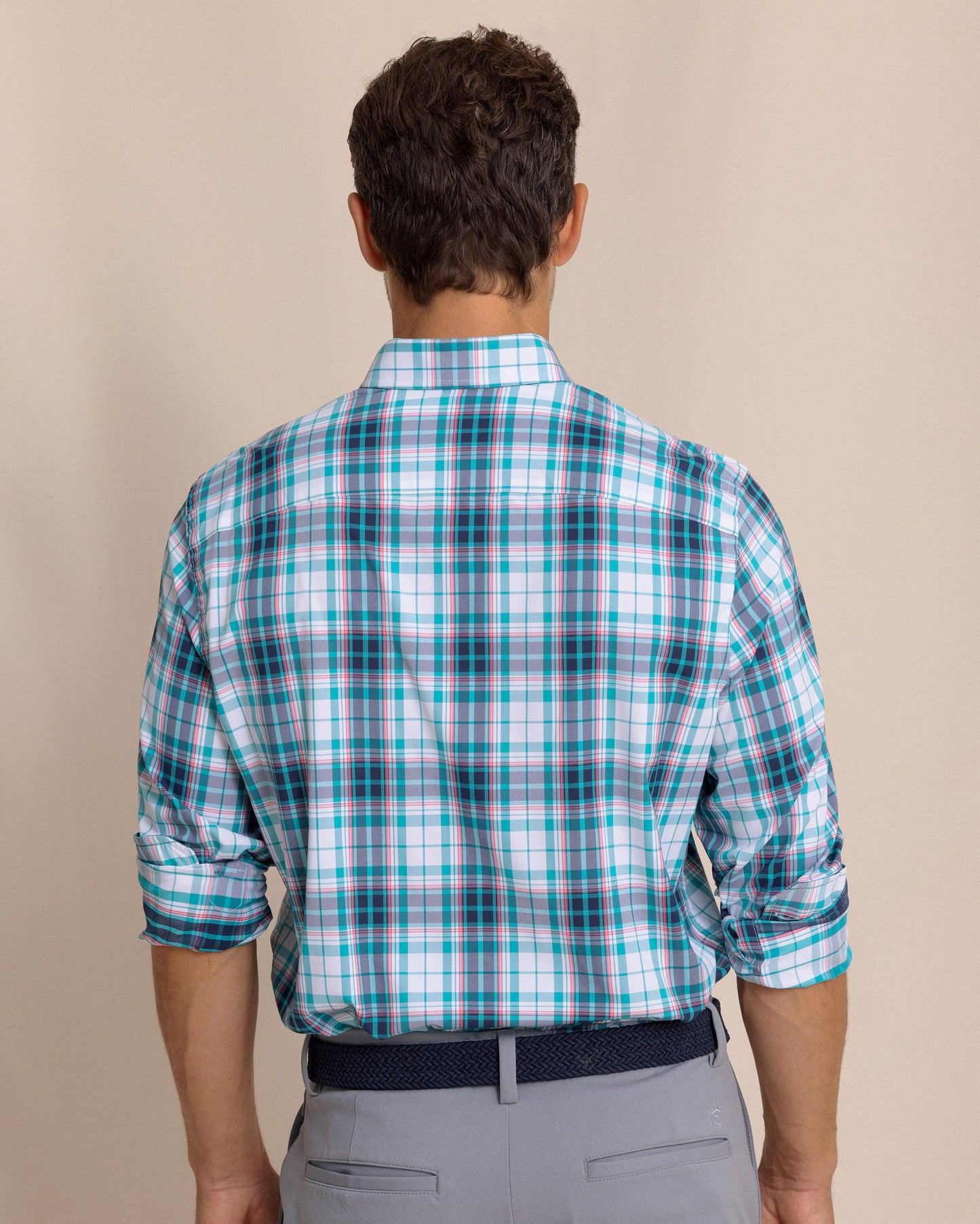 Willowbrook Plaid Intercoastal Sport Shirt - Spruce Shade