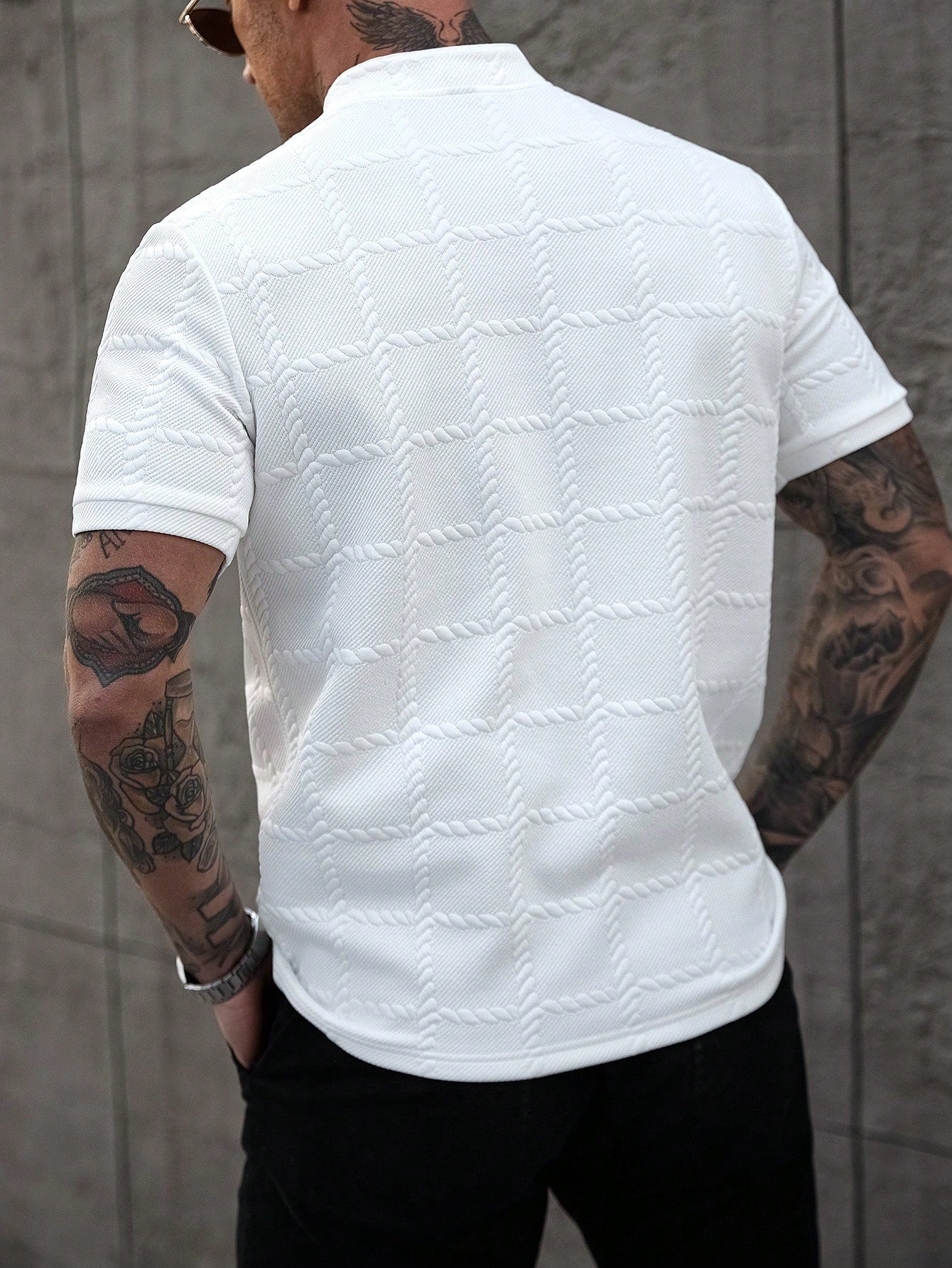 White  Premium Textured Shirt