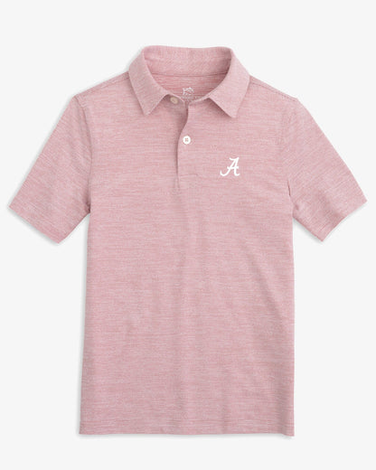 Alabama Crimson Tide Boys Driver Spacedye Polo Shirt