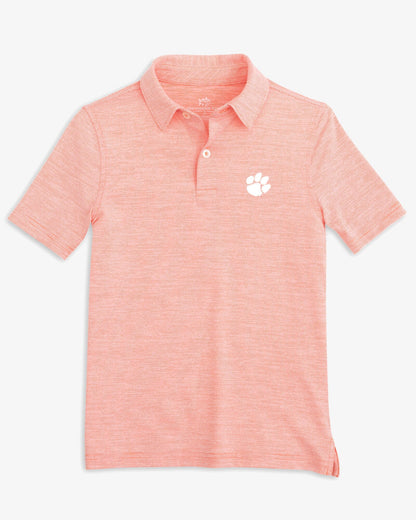Clemson Tigers Boys Driver Spacedye Polo Shirt