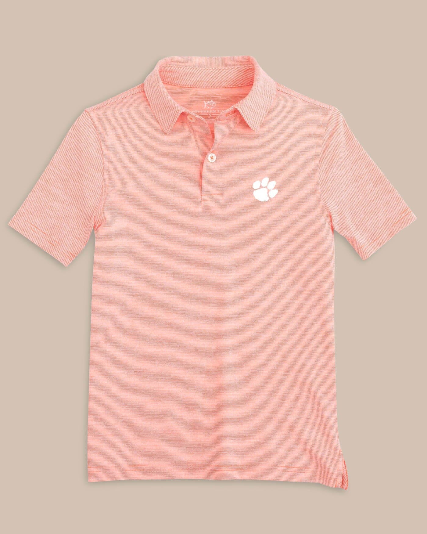 Clemson Tigers Boys Driver Spacedye Polo Shirt
