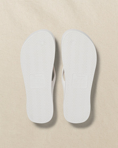 Archies Classic White Arch Support Flip Flop