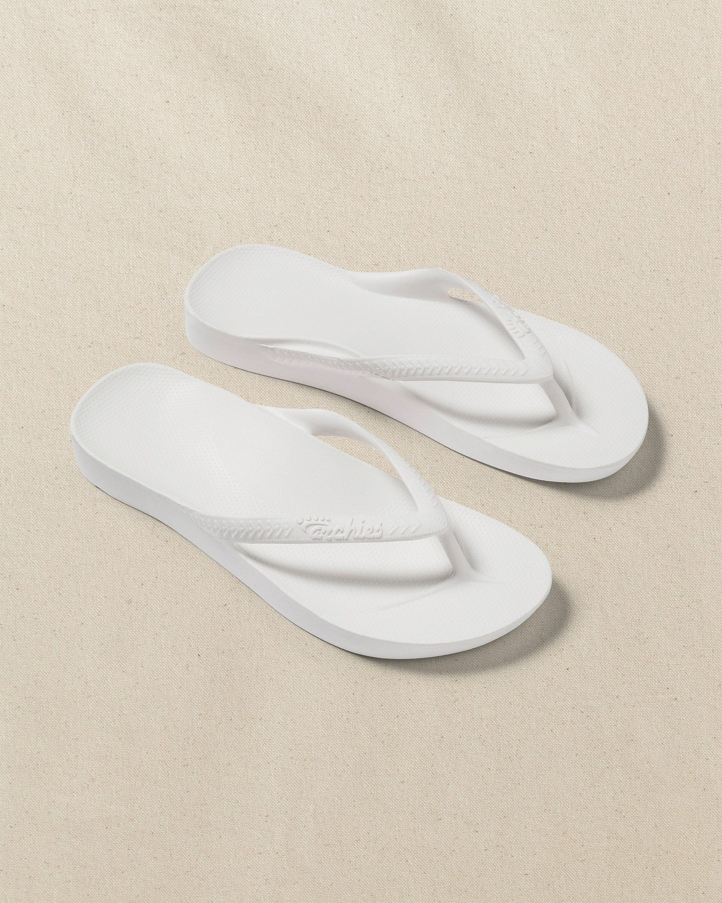 Archies Classic White Arch Support Flip Flop