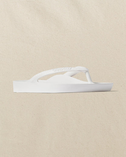 Archies Classic White Arch Support Flip Flop