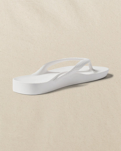 Archies Classic White Arch Support Flip Flop