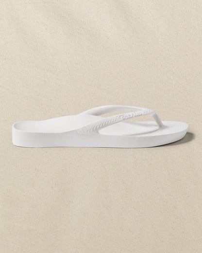 Archies Classic White Arch Support Flip Flop