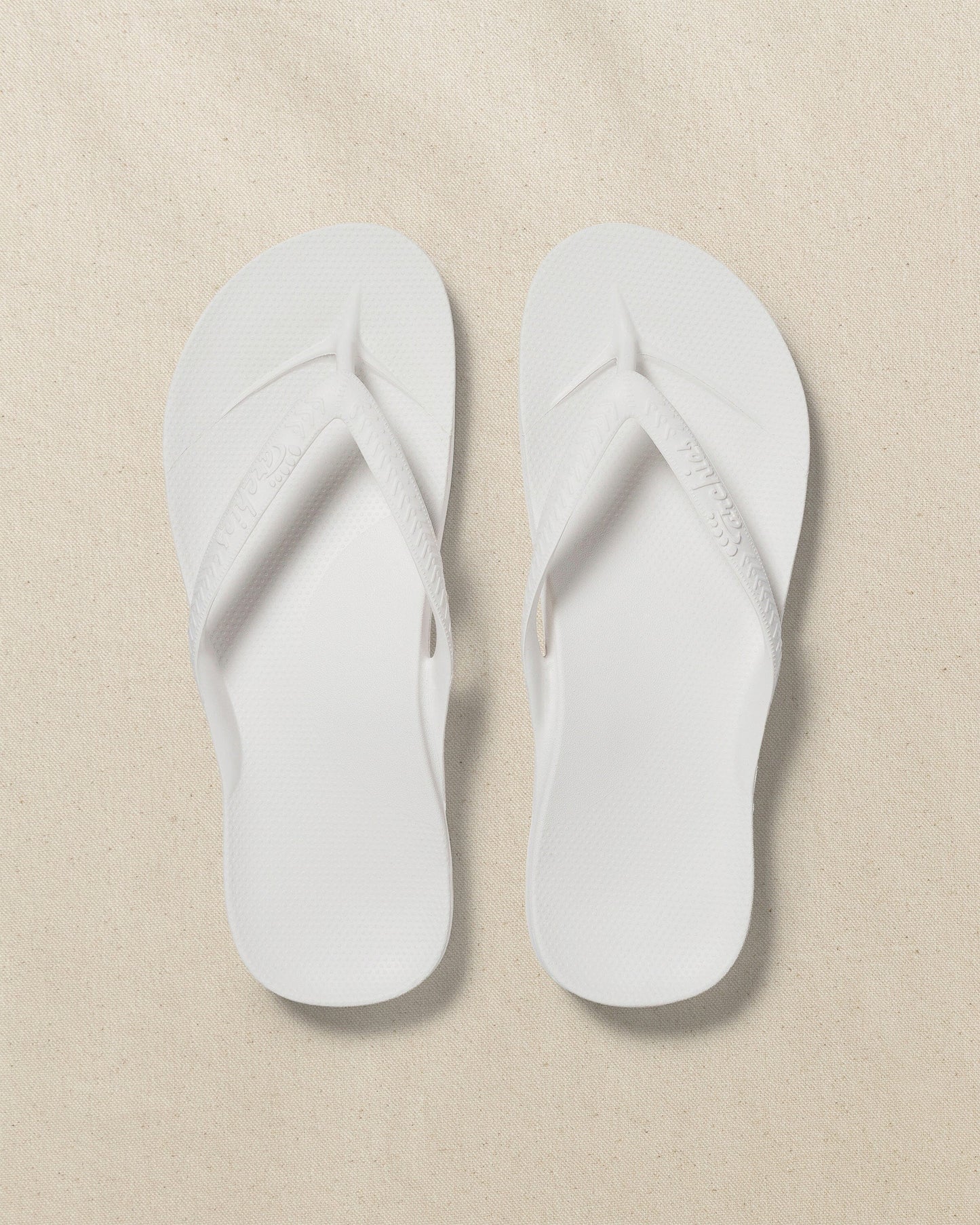 Archies Classic White Arch Support Flip Flop