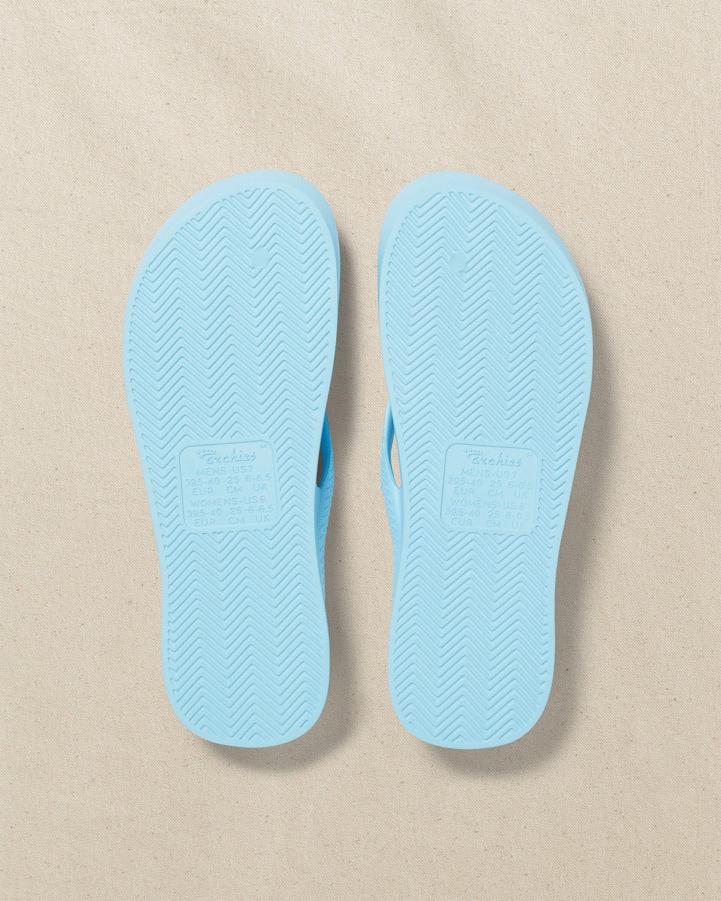 Archies Sky Blue Arch Support Flip Flop