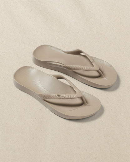 Archies Taupe Arch Support Flip Flop