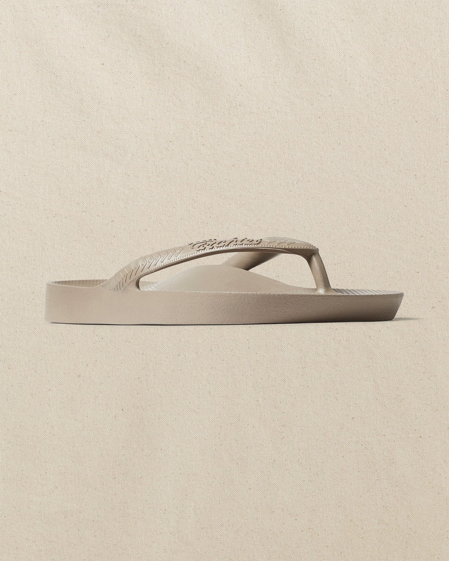 Archies Taupe Arch Support Flip Flop