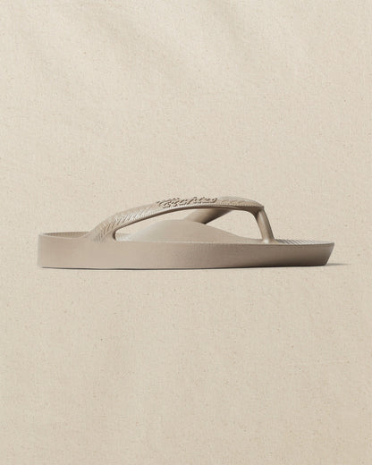 Archies Taupe Arch Support Flip Flop
