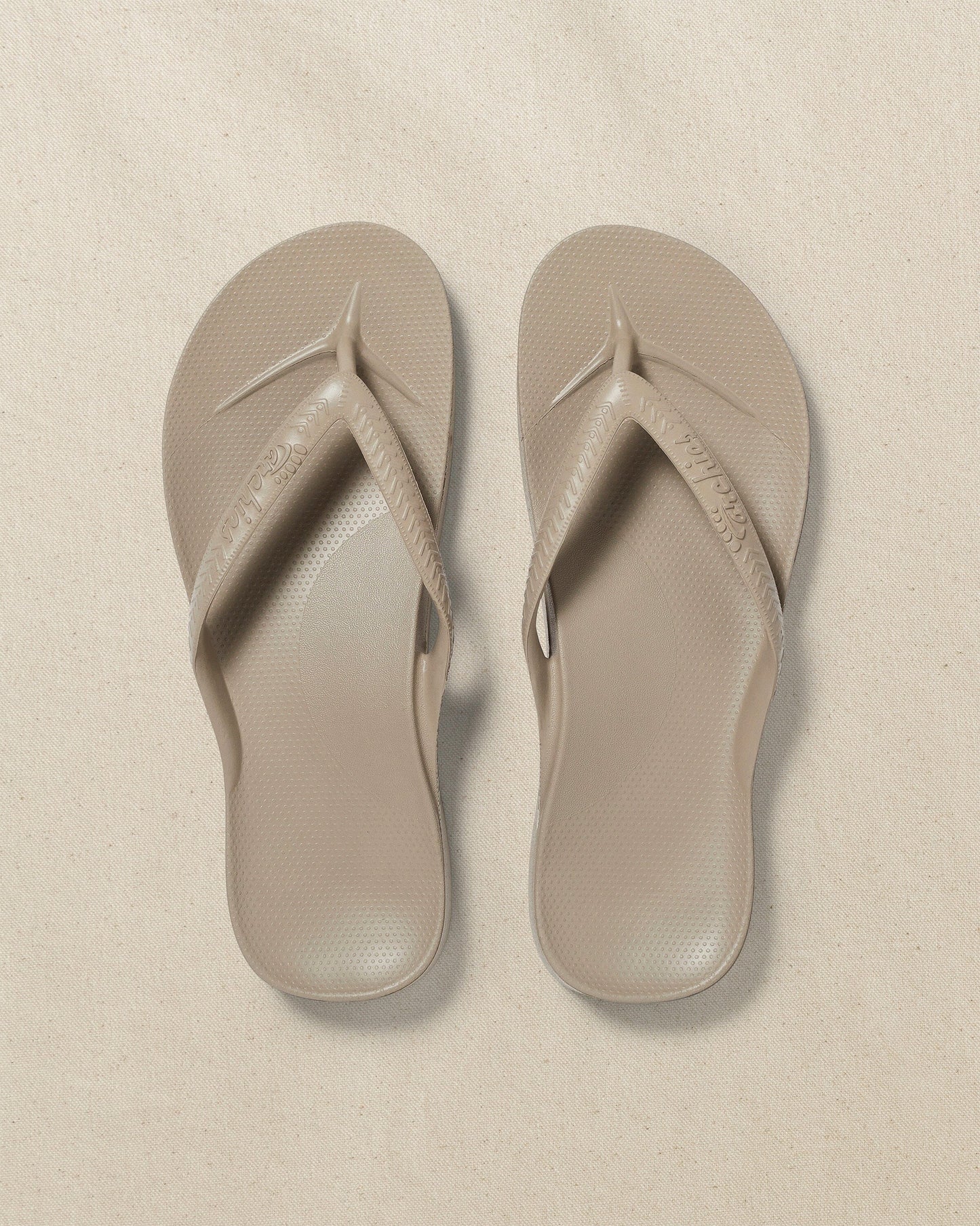Archies Taupe Arch Support Flip Flop