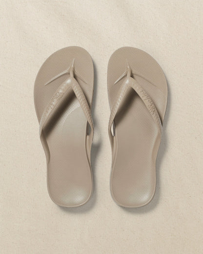Archies Taupe Arch Support Flip Flop