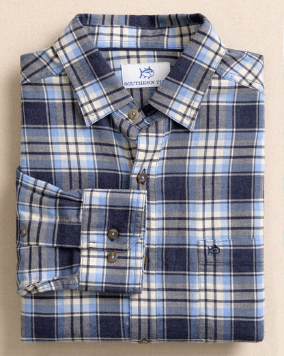 Ashborough Plaid Brushed Twill Sport Shirt
