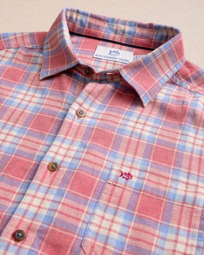 Ashborough Plaid Brushed Twill Sport Shirt