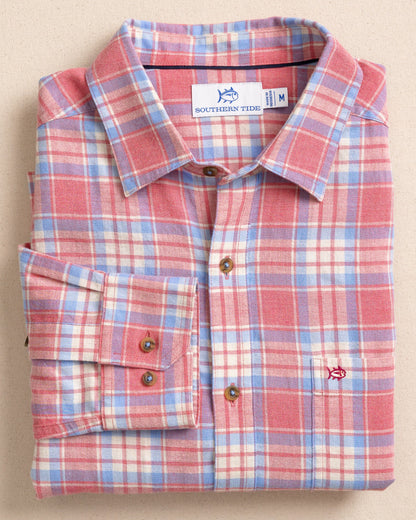 Ashborough Plaid Brushed Twill Sport Shirt