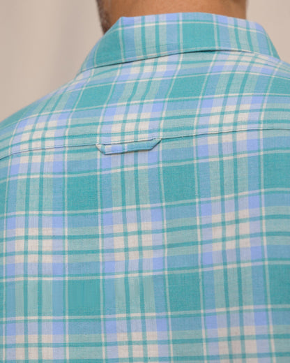 Ashborough Plaid Brushed Twill Sport Shirt