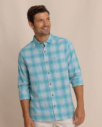 Ashborough Plaid Brushed Twill Sport Shirt