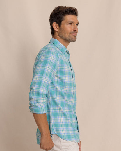 Ashborough Plaid Brushed Twill Sport Shirt