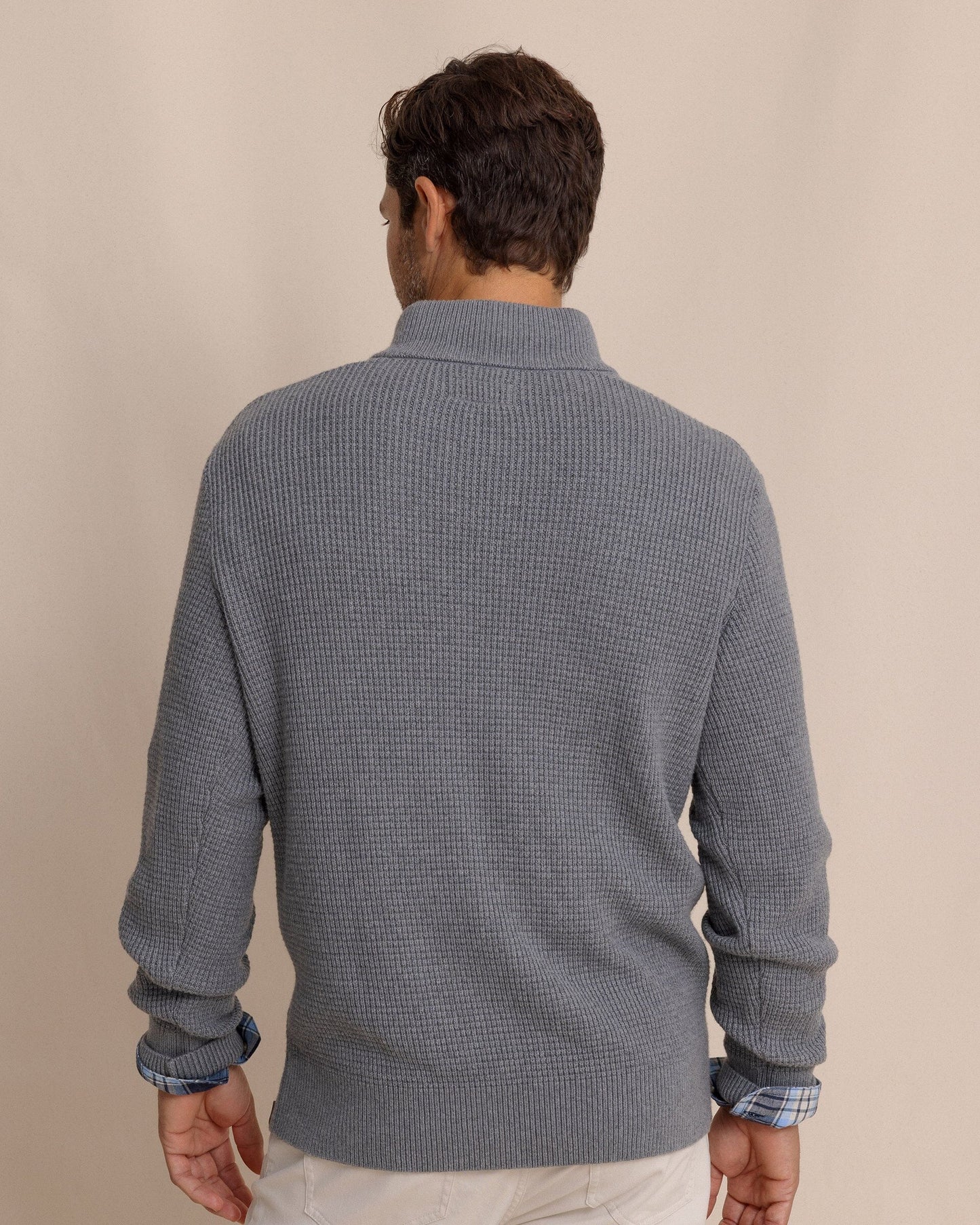 Bass Creek Heather Quarter Button Sweater