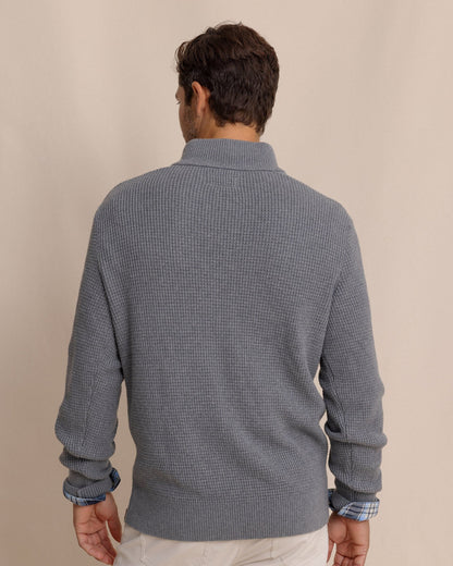Bass Creek Heather Quarter Button Sweater