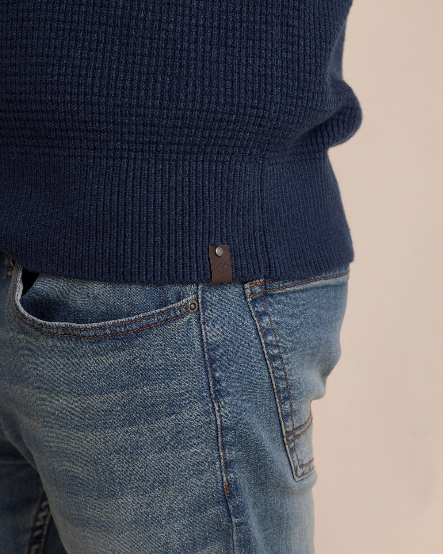 Bass Creek Heather Quarter Button Sweater