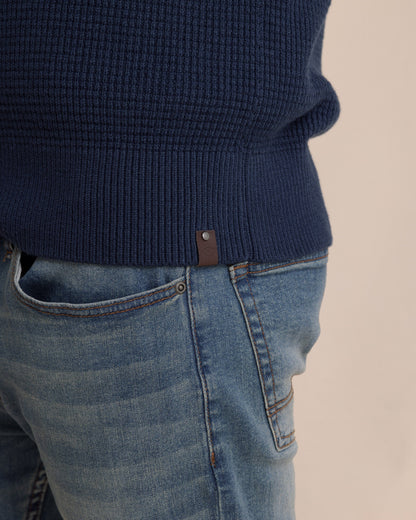 Bass Creek Heather Quarter Button Sweater