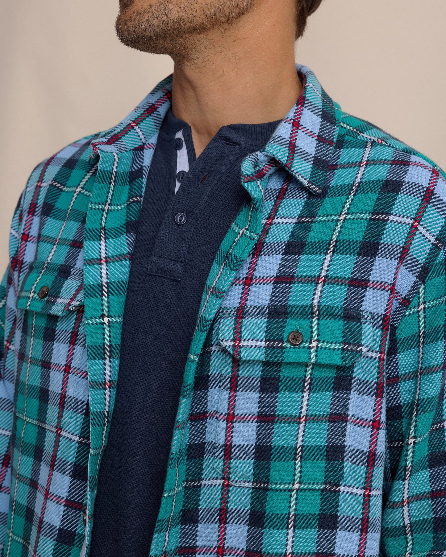 Beach Bluff Plaid Twill Shirt