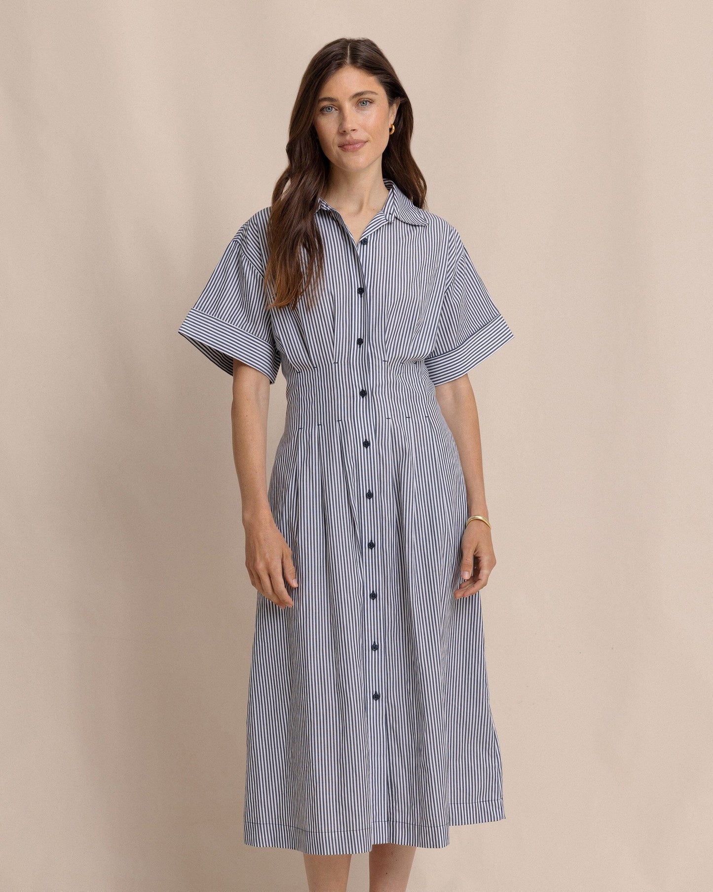 Bobbie Tucked Waist Shirtdress