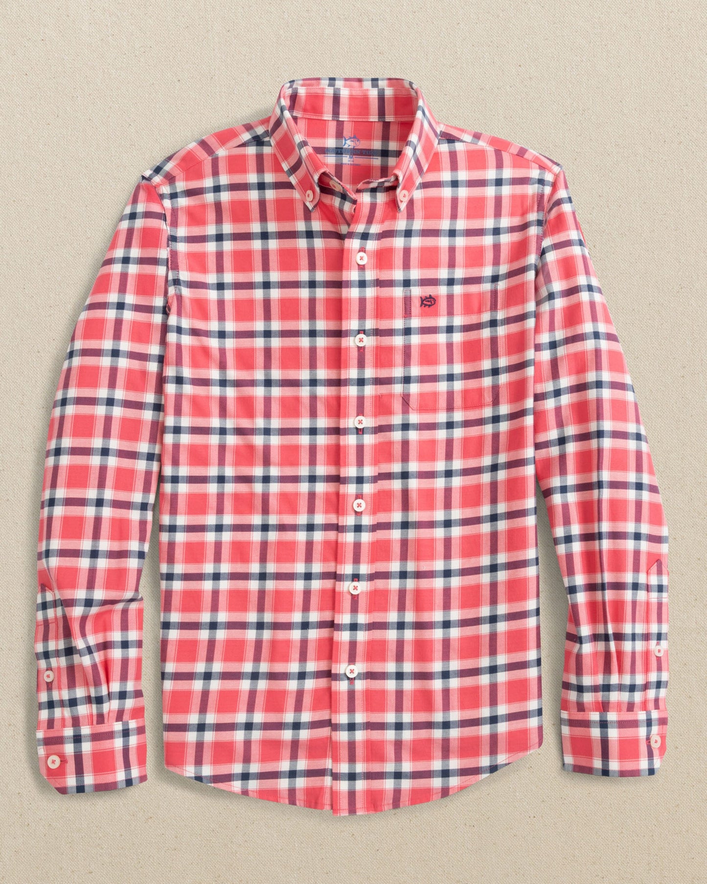 Boys Beachrock Plaid Skipjack Sport Shirt