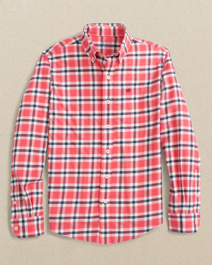 Boys Beachrock Plaid Skipjack Sport Shirt