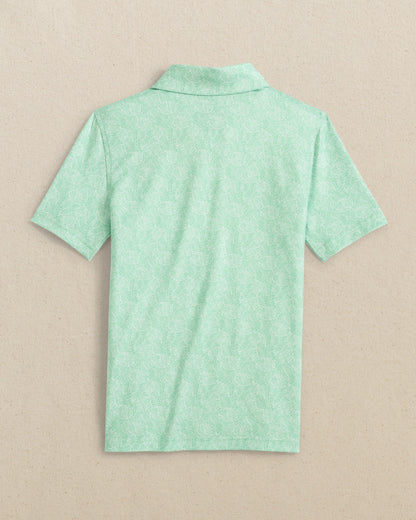 Boys Driver Beach Palms Printed Performance Polo