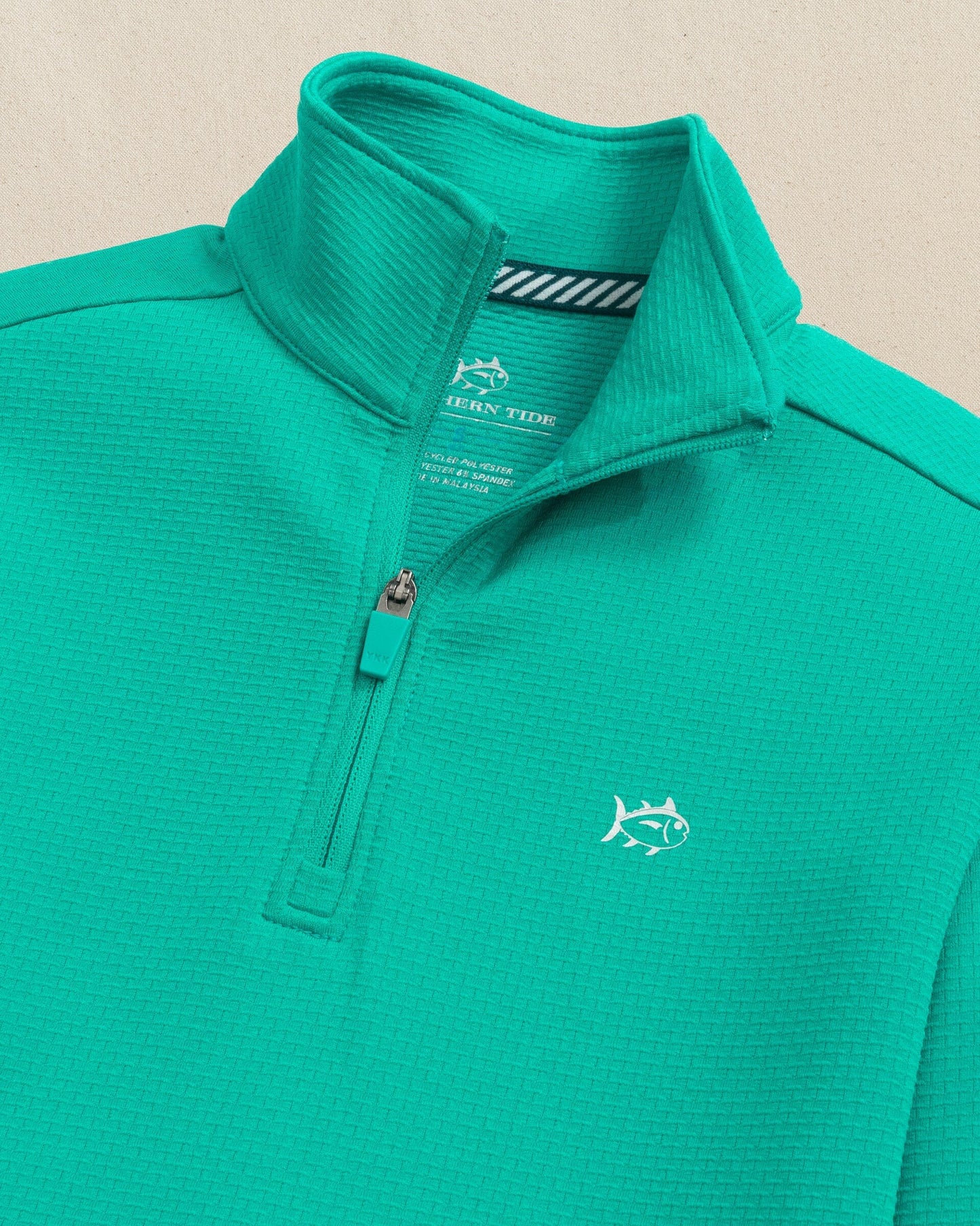 Boys Schooner Quarter Zip - Spruce Shade