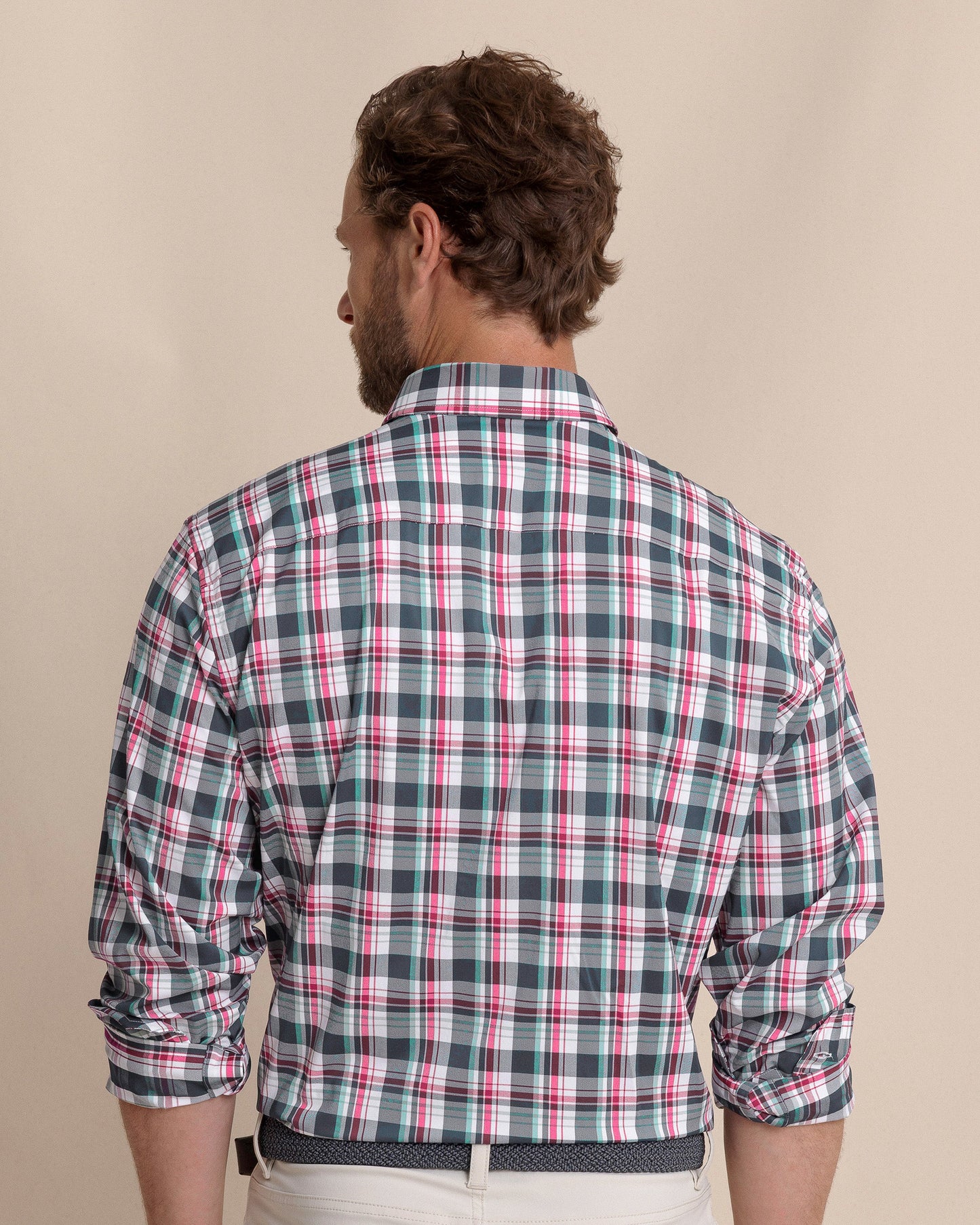 Breakwater Plaid brrr°® Intercoastal Long Sleeve Sport Shirt