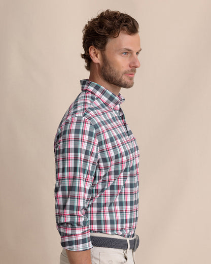 Breakwater Plaid brrr°® Intercoastal Long Sleeve Sport Shirt