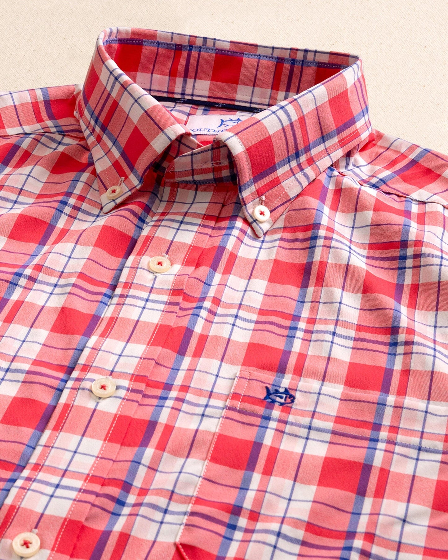 Breakwater Plaid brrr°® Intercoastal Long Sleeve Sport Shirt