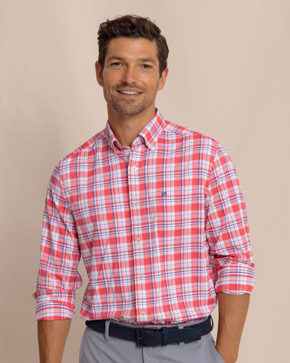 Breakwater Plaid brrr°® Intercoastal Long Sleeve Sport Shirt