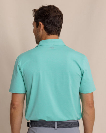 brrr°®-eeze Heather Performance Polo Shirt - Heather Turtle Green