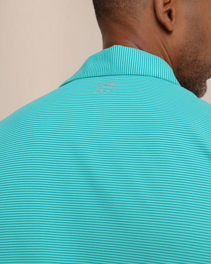 brrr°®-eeze Meadowbrook Stripe Polo - Turtle Green