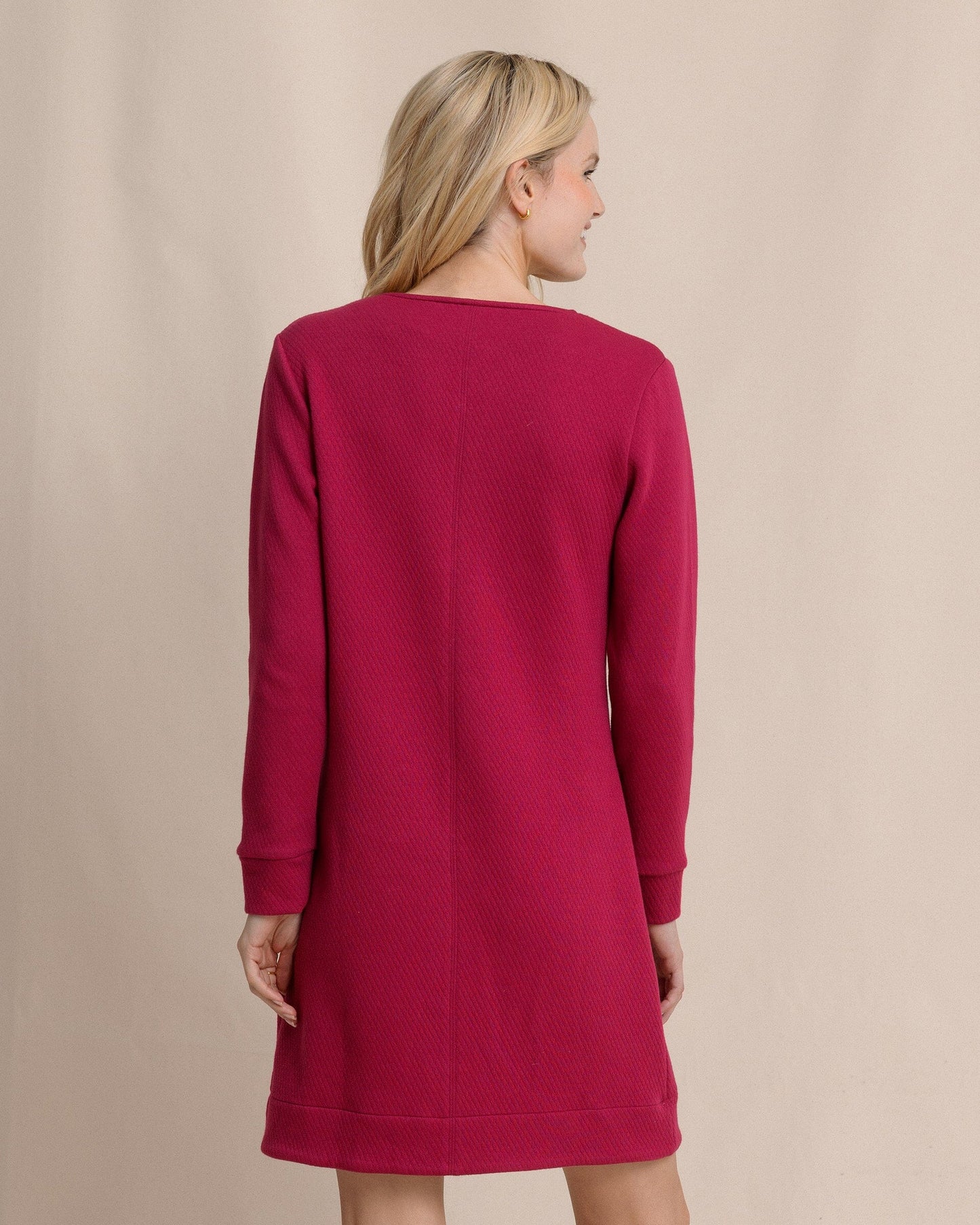 Cady Jacquard Dress - Carolina Plum