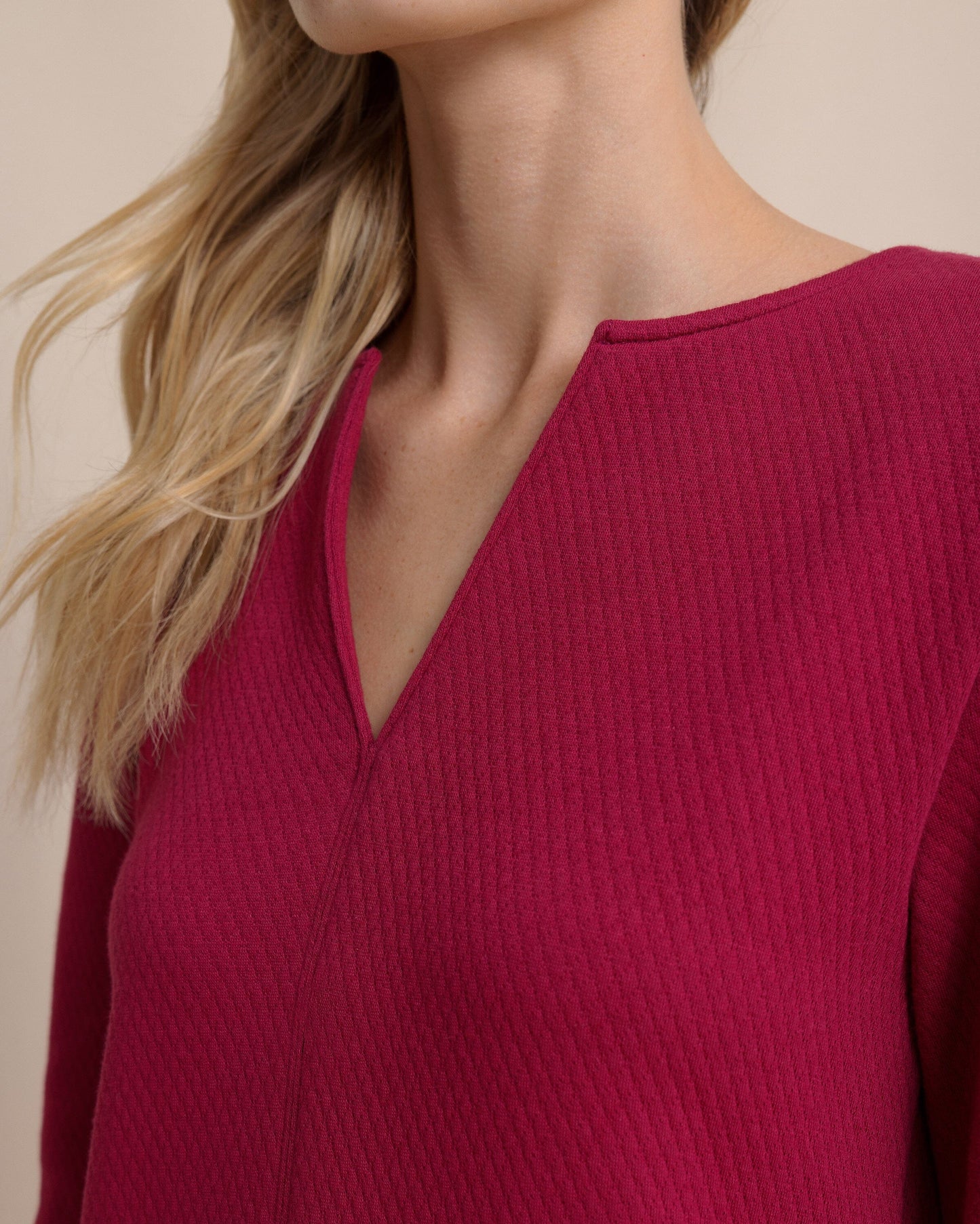 Cady Jacquard Dress - Carolina Plum