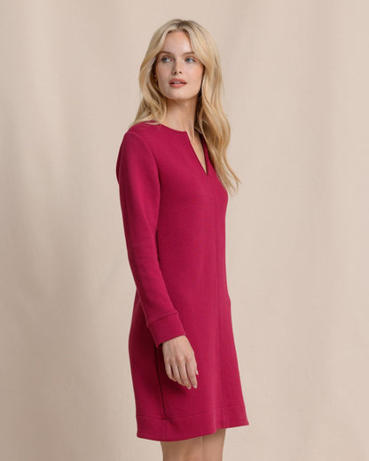 Cady Jacquard Dress - Carolina Plum