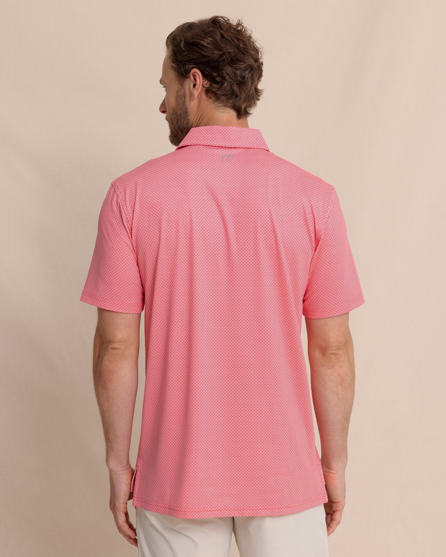 Driver Coastal Geo Printed Polo - Snapper